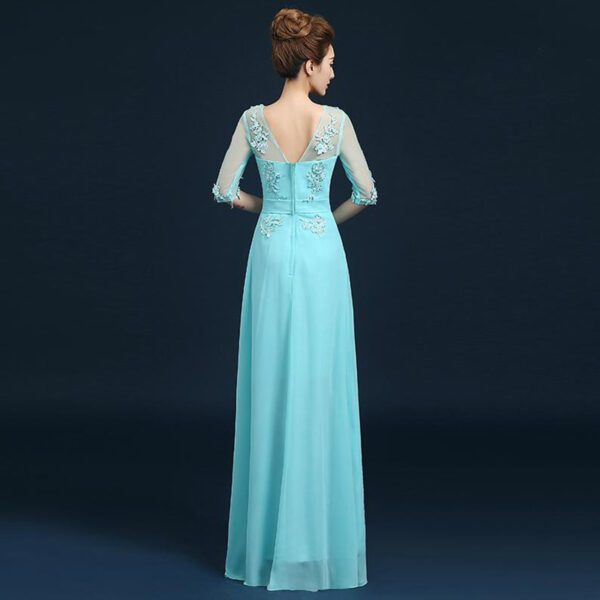 Long Colorful Bridesmaid Dress