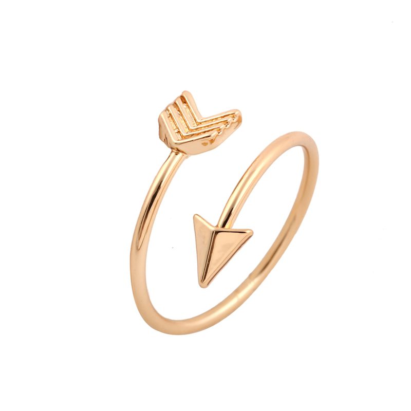 Vintage Adjustable Small Arrow Gold Ring