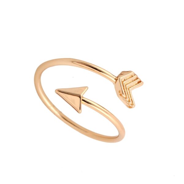 Vintage Adjustable Small Arrow Gold Ring