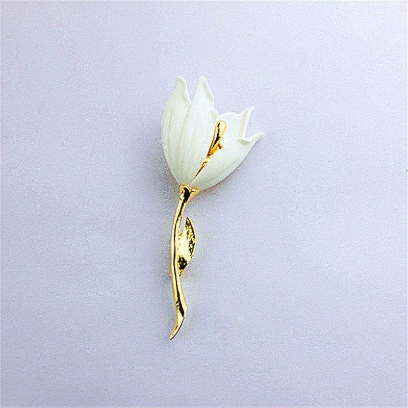 Tulip Magnolia Elegant Brooch Jewelry - My Wedding Ideas