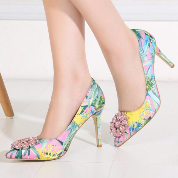 Rhinestone Thin High-heeled Women Shoes