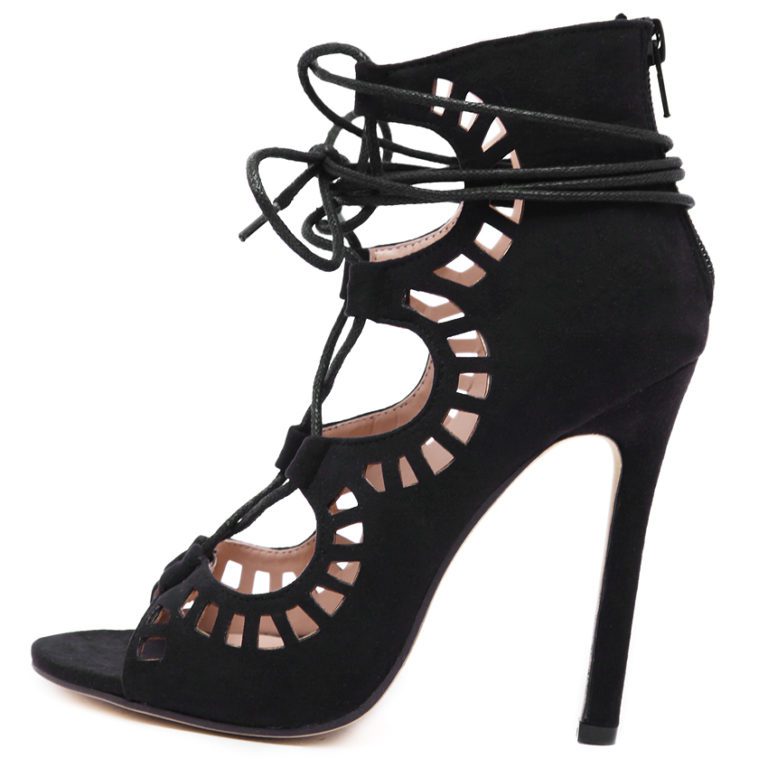 Pointed Toe Lace UP Heels Gladiator Wedding Shoes - My Wedding Ideas