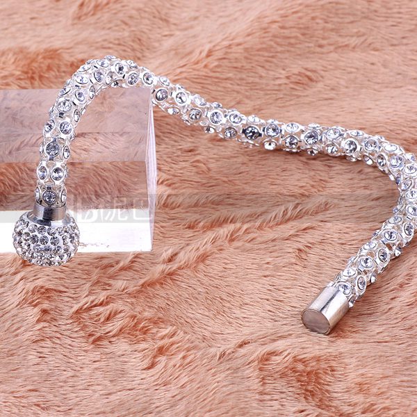 Elegant Silver Crystal Bracelet