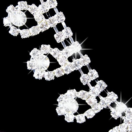 Romantic Rhinestone Wedding Party Pendant Necklace Teardrop Earrings Jewelry Set