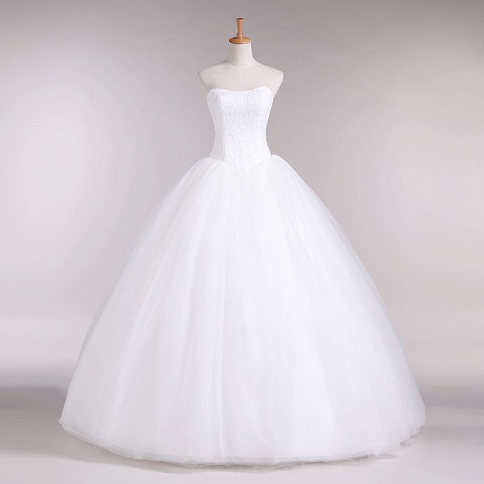 A Line Lace Sweetheart Off The Shoulder Sleeveless White Satin Wedding Dress