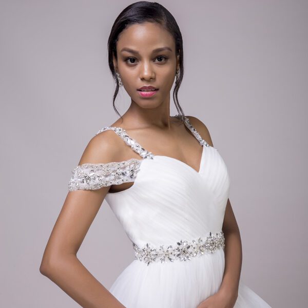 Beaded sashes shop for wedding gowns