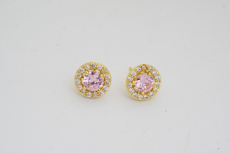 Pink Style Wedding Jewelry Set