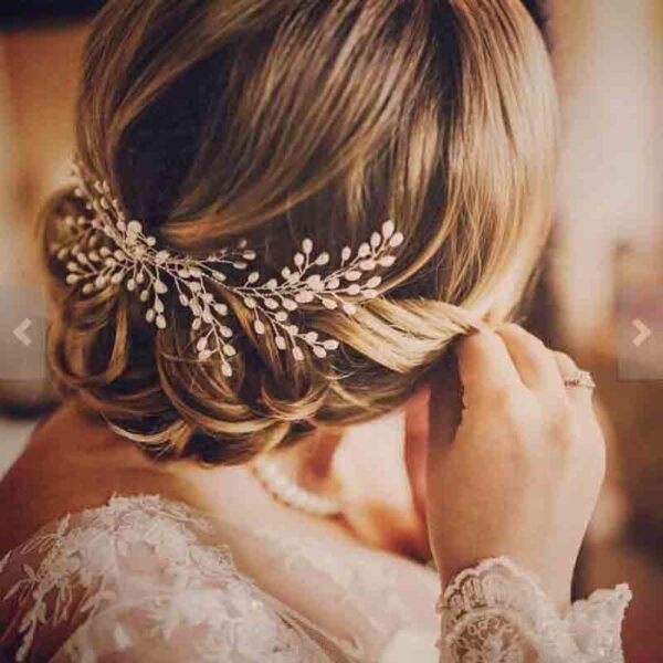 Starry Hair Comb Pearl Tiara Wedding Hair Jewelry