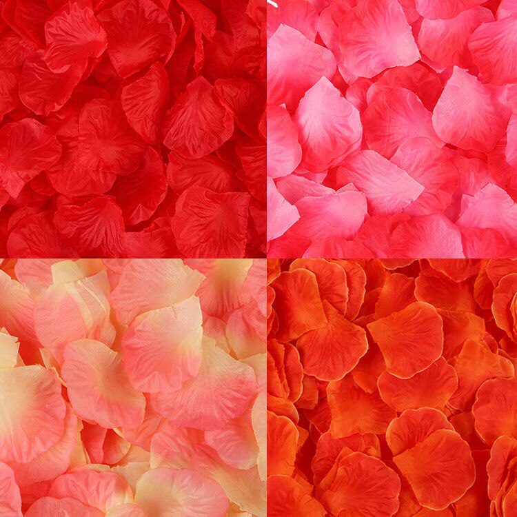 100pcs/lot 5*5cm Artificial Flowers Simulation Rose Petals