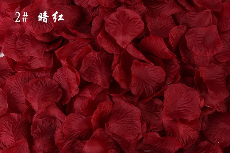 100pcs/lot 5*5cm Artificial Flowers Simulation Rose Petals Decorations Wedding Marriage Room Rose Flower