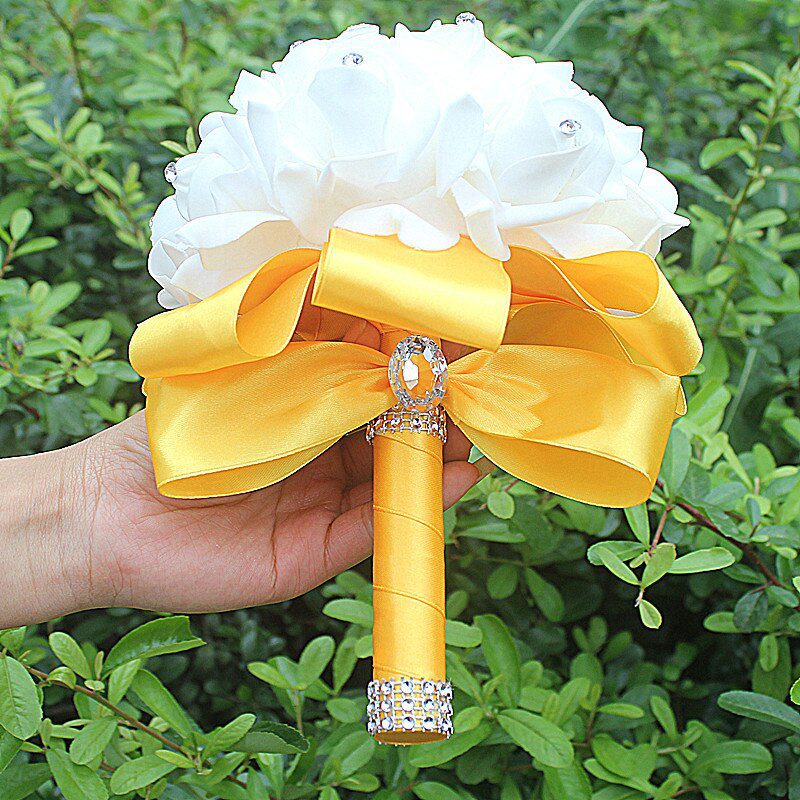 Rose Ribbon Bridal Bouquet