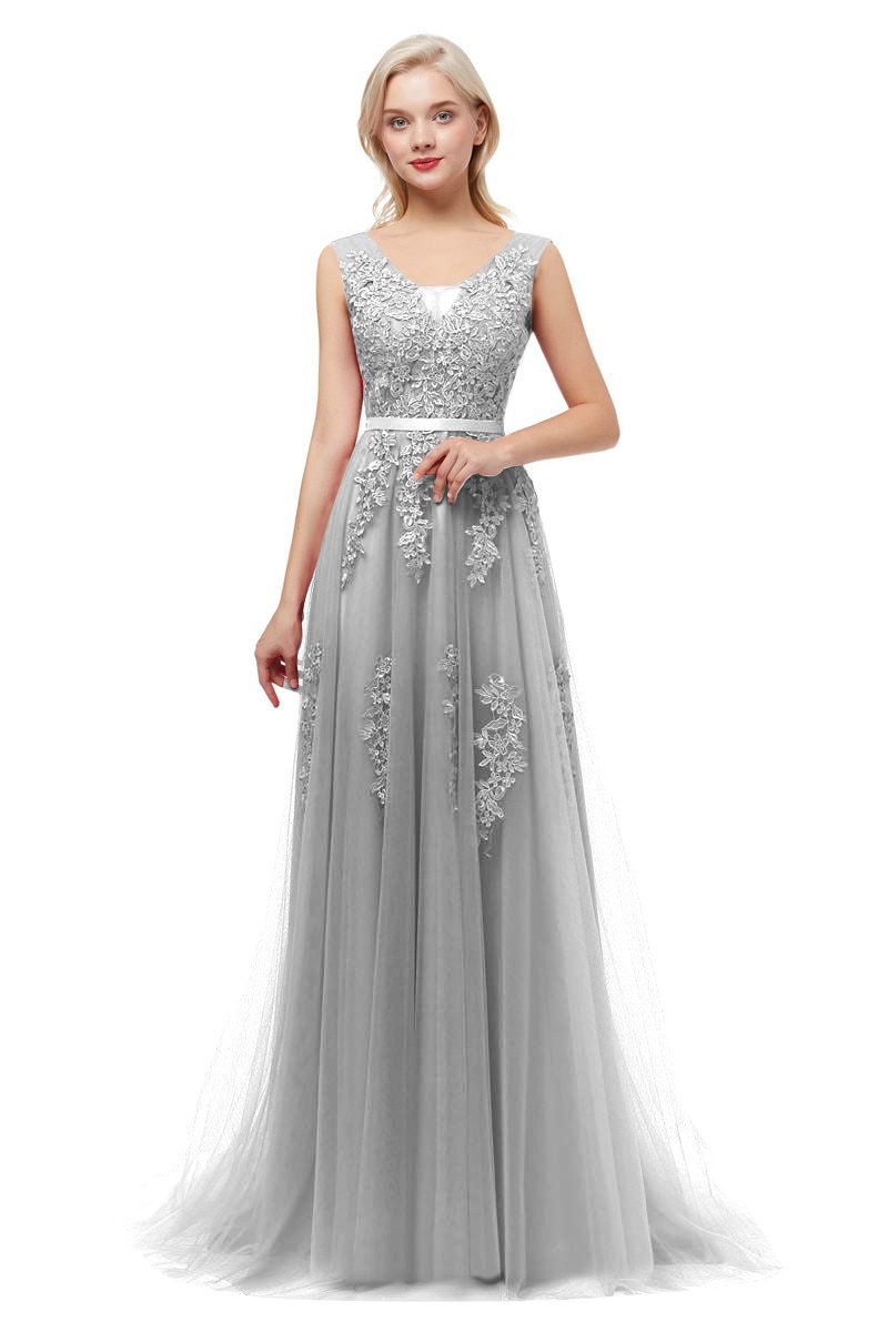 Royal blue Evening Dress plus size Long 2020 A Line Formal Party dresses appliques lace prom gown dress bridal Vestido De noiva