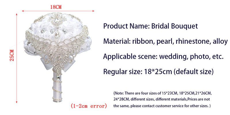 Ribbon Rhinestone Pearl Bouquet