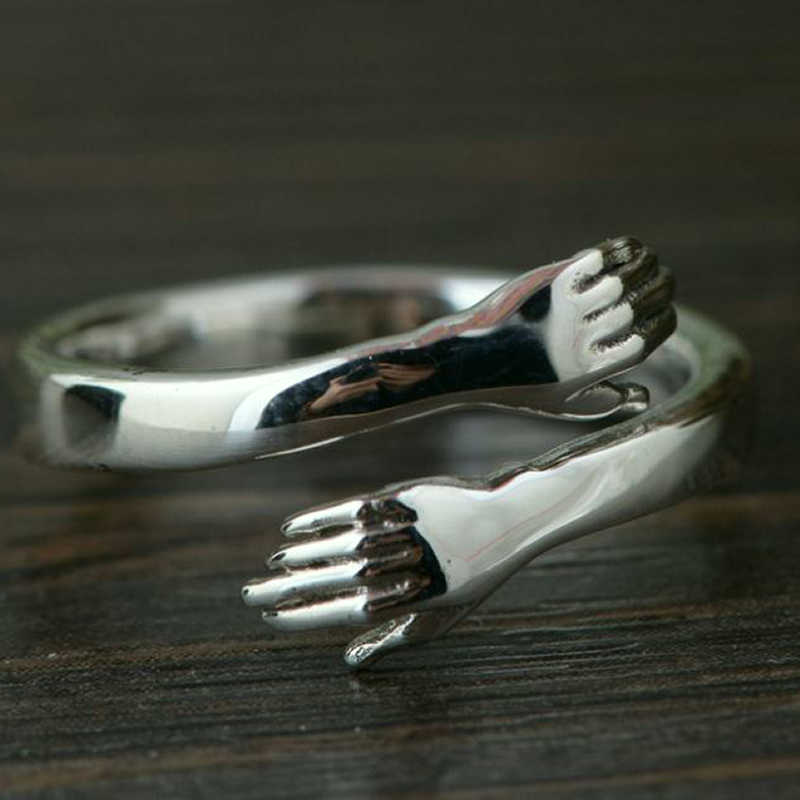 Bohemian Vintage Silver Color Hand Rings