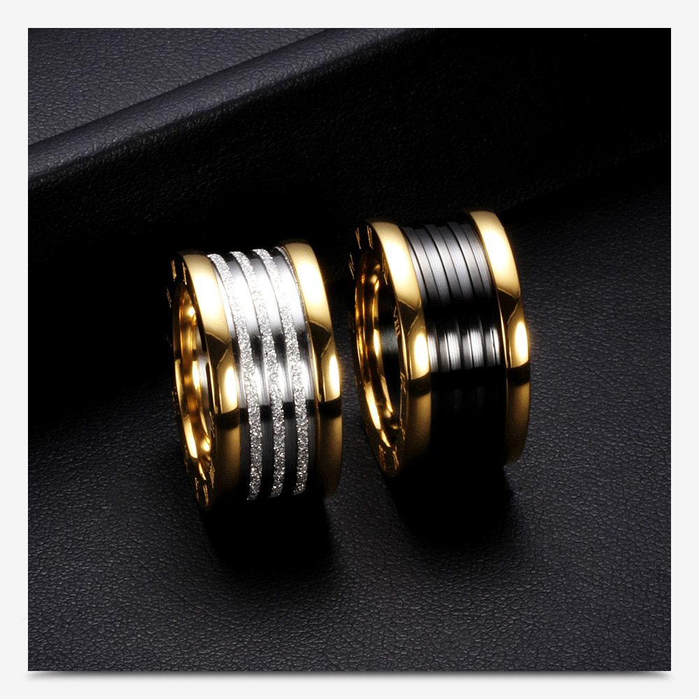 Antique Retro Stainless steel Rings For Women Men Jewelry Anillos Engagement Wedding Bague Homme Party Accessories Vintage