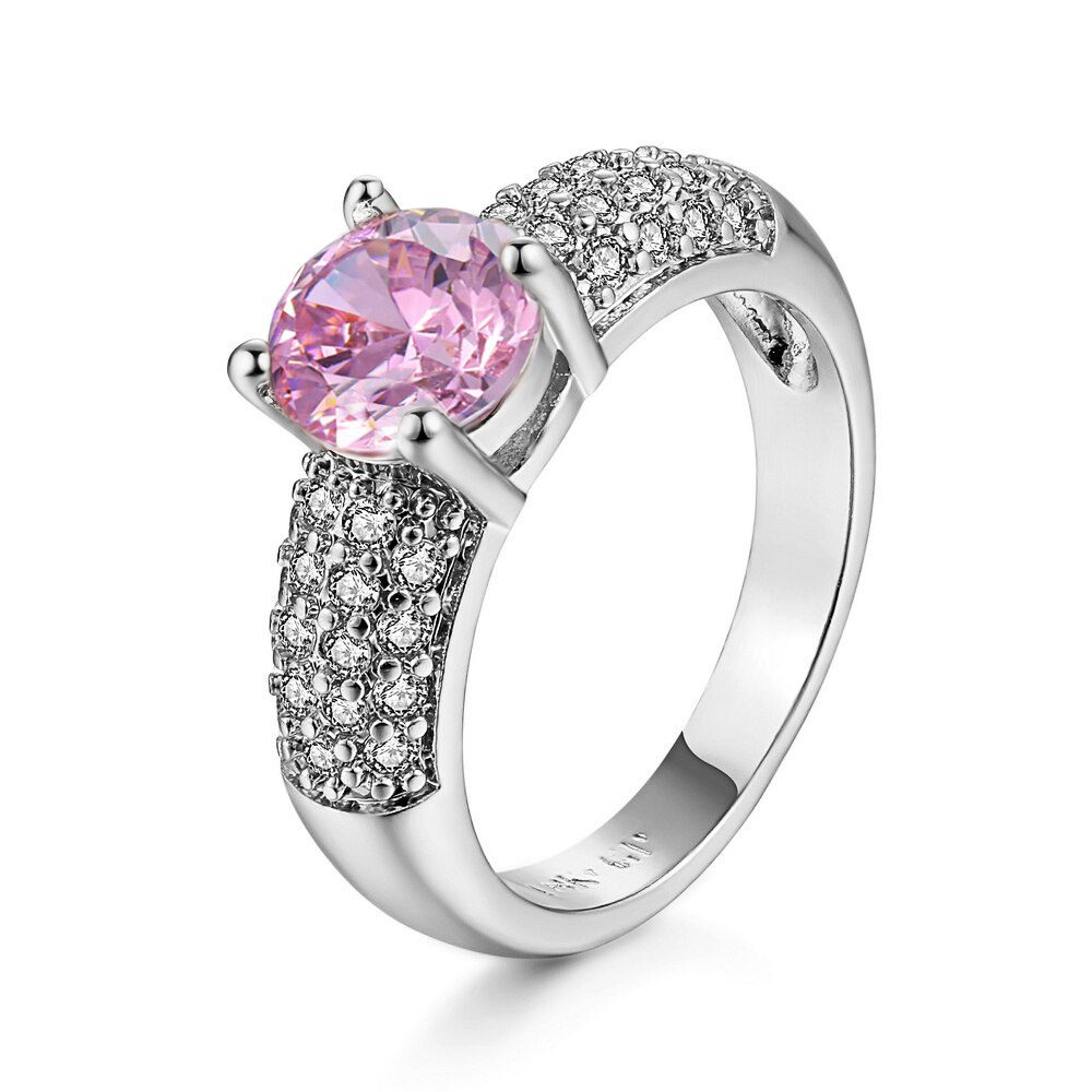 Cubic Zirconia Crystal Rose Gold Ring - My Wedding Ideas