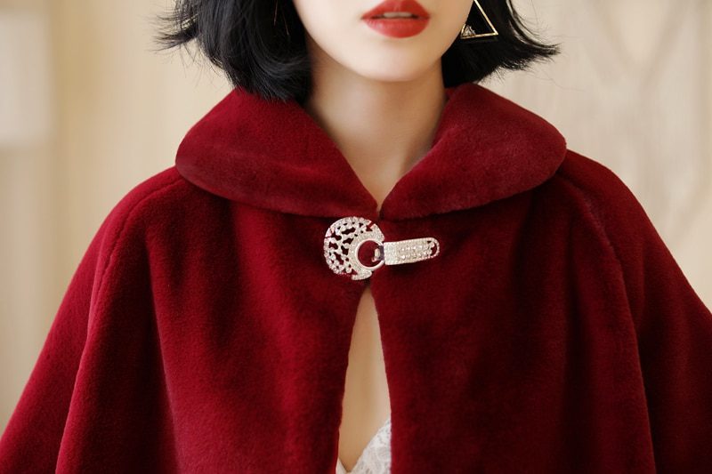 Wine Red Formal Party Evening Jackets Wraps Faux Fur cloaks Wedding Capes Winter Women Bolero Wrap Shawls In Stock 2020 shrug