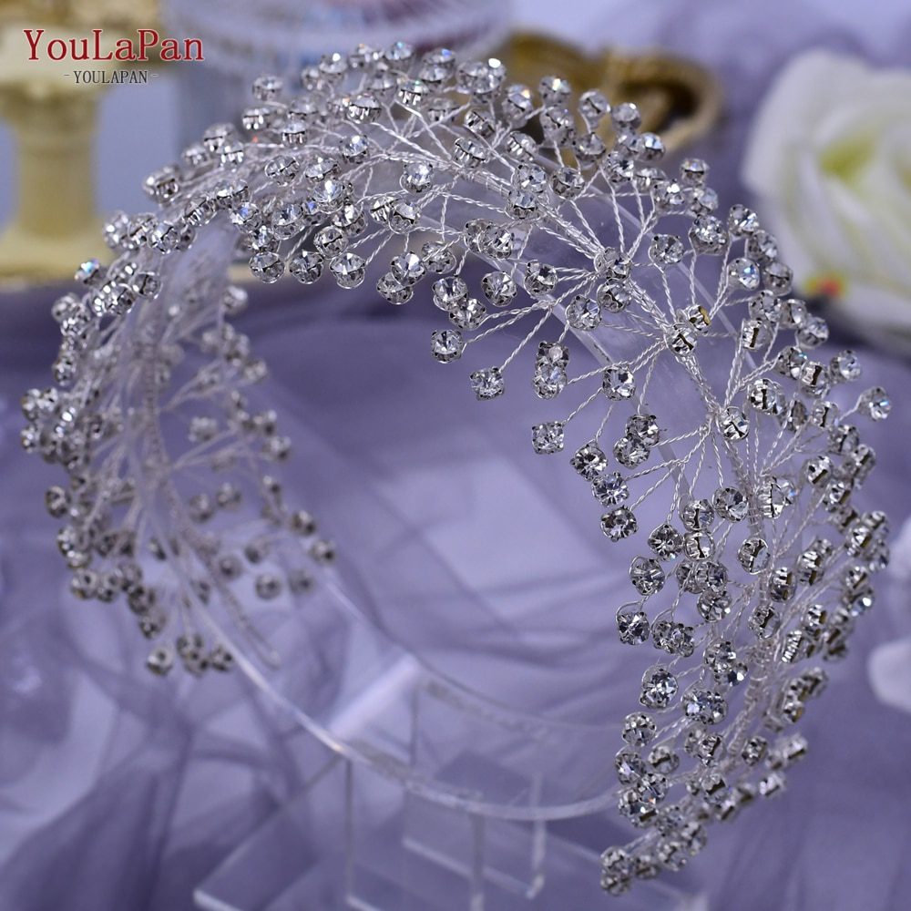 TOPQUEEN HP415 Bridal Headband Wedding Headpiece Bridal Tiara and Crown Princess Hair Accessories New Designs Woman Headbands
