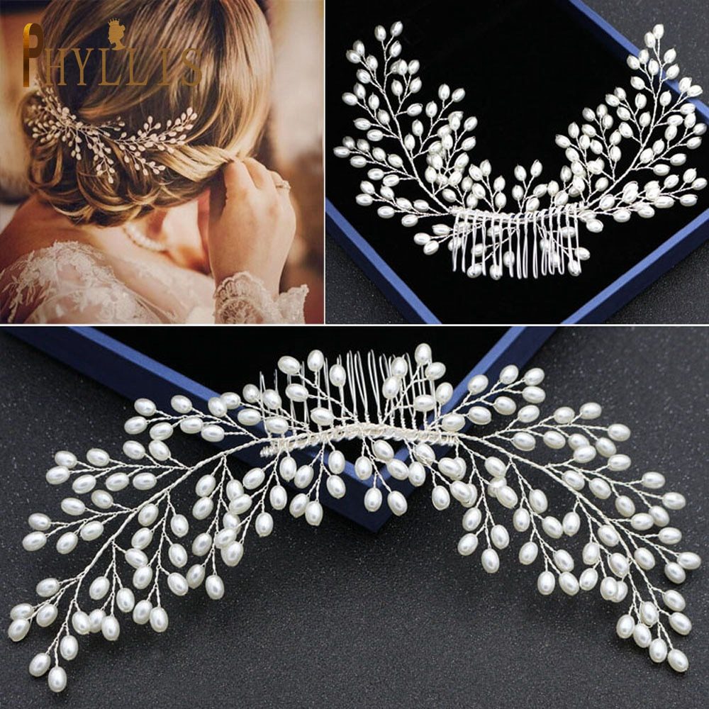 A37 Rhinestone Crystal Bridal Hair Accessories Wedding Hair Comb Diamond Bride Headpieces Women Hair Pins Party Hair Jewelry