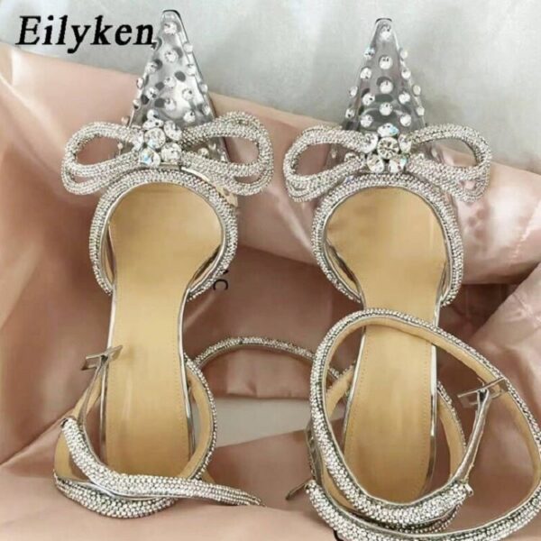 Crystal Butterfly High Heels Wedding Bridal Shoes