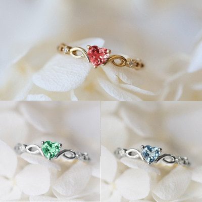 Elegant Simple Heart Romantic Ring