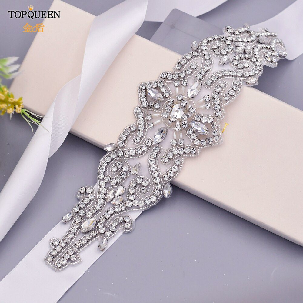 Sparkly Crystal Applique Decoration Wedding Dress Belt