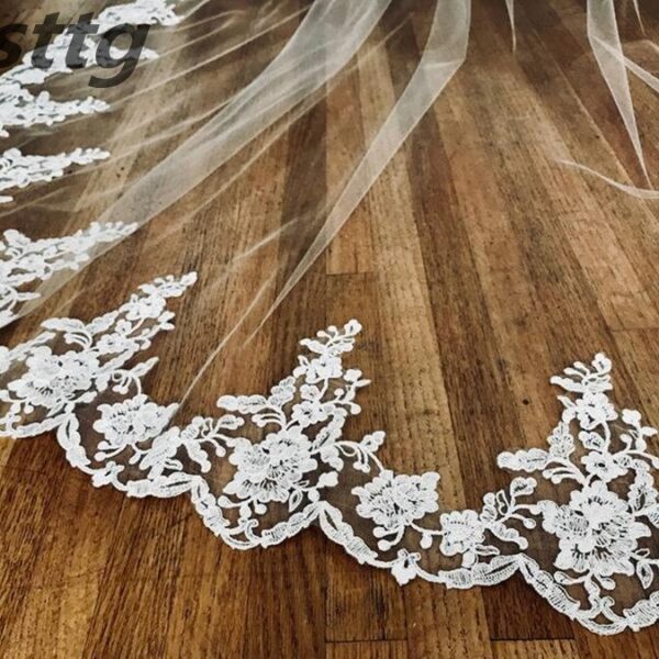 3m White/Ivory Wedding Veil With Comb