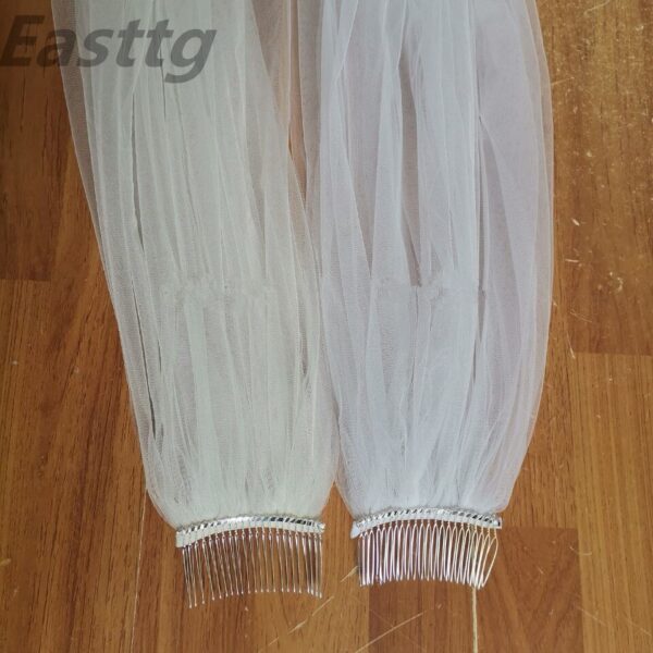 White Ivory 5m One Layer Wedding Veil With Comb
