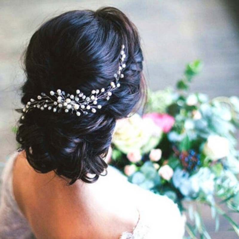 Pearl Crystal Wedding Hair Comb