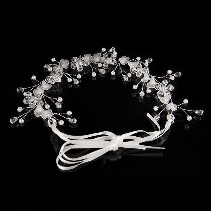 Elegant Crystal Pearl Headband Wedding Hair Accessories
