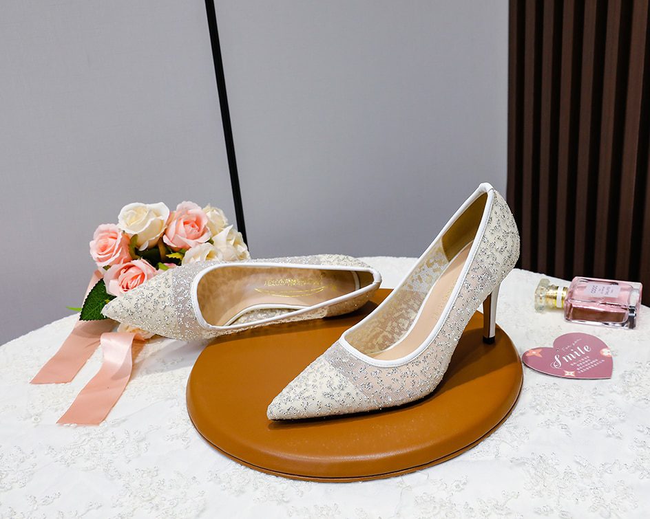 Elegant Thin Heels Wedding Shoes