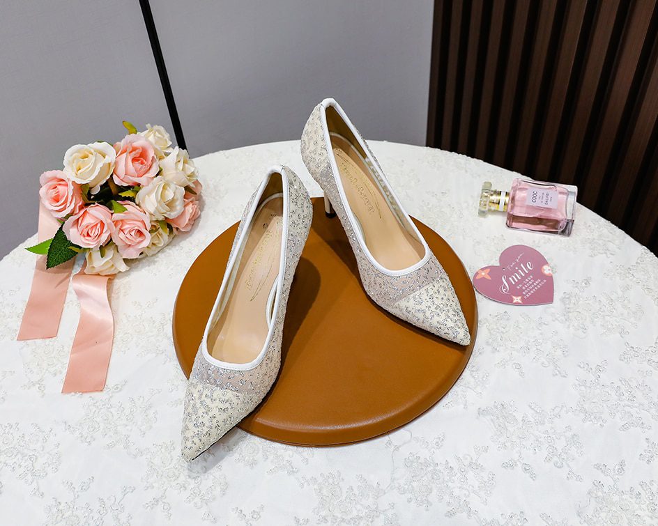 Elegant Thin Heels Wedding Shoes
