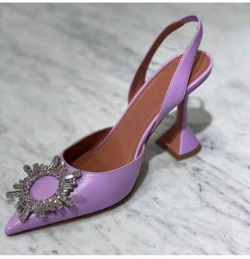 Crystal Slingback High Heels Party Wedding Shoes