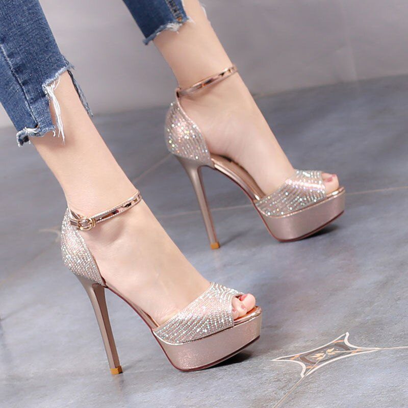 Platform High Heels Wedding Shoes 12 CM Heels