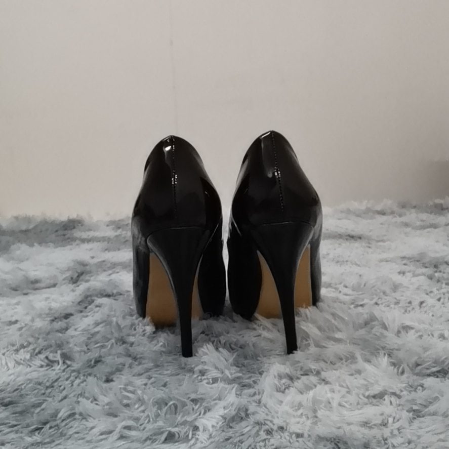 LOSLANDIFEN Women Pumps Sexy Open Toe 12cm Thin Heel Platform Patent Leather High Heels Gladiator Party Dress Wedding Shoes