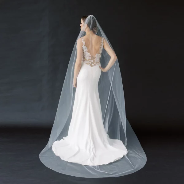 Classic Soft Wedding Long Veil With Comb