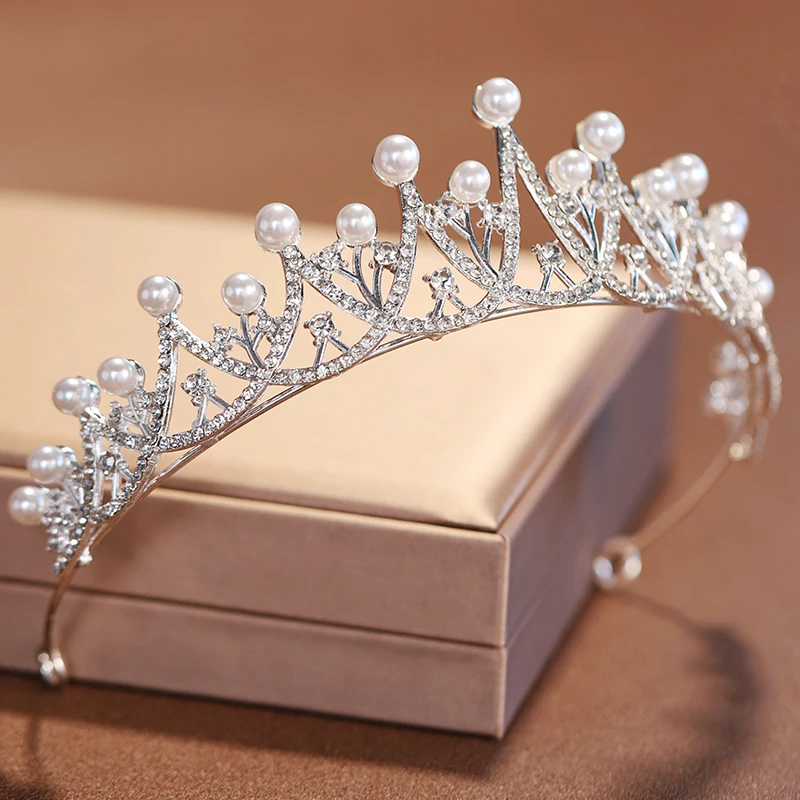 Silver Classic Wedding Crown Tiara