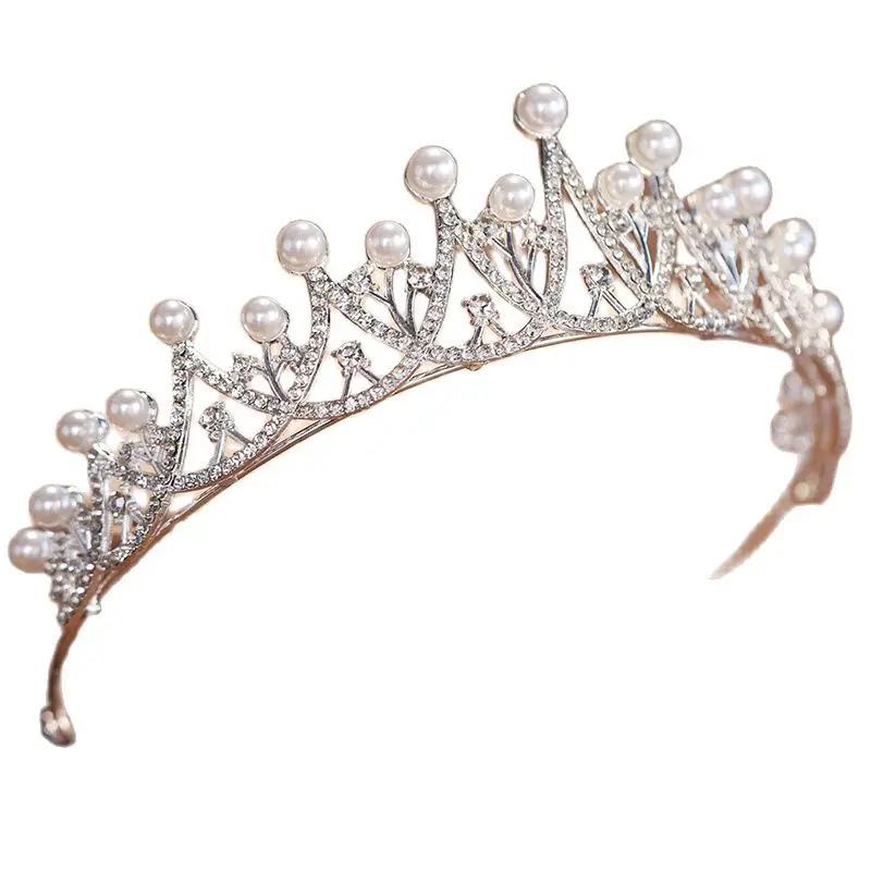 Silver Classic Wedding Crown Tiara