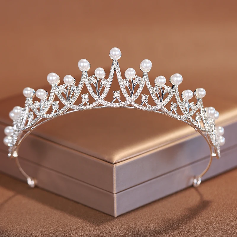 Silver Classic Wedding Crown Tiara