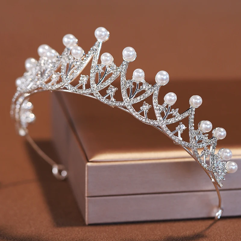 Silver Classic Wedding Crown Tiara