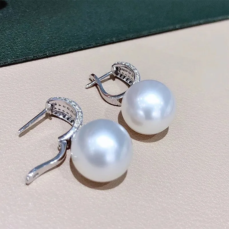 Pearl Silver Elegant Earrings Wedding Jewelry