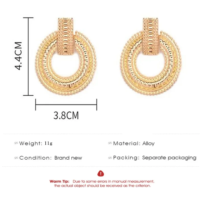 Big Circle Hoop Earrings Wedding Jewelry