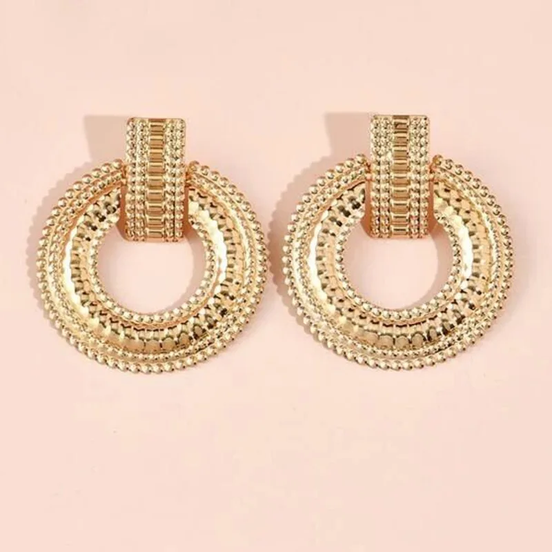 Big Circle Hoop Earrings Wedding Jewelry