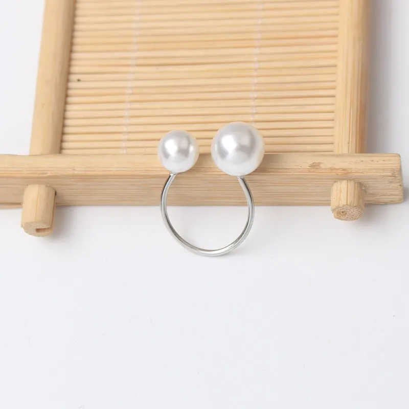 Pearl Adjustable Wedding Engagement Ring