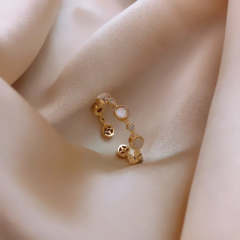 Simple Adjustable Ring Engagement Wedding Jewelry