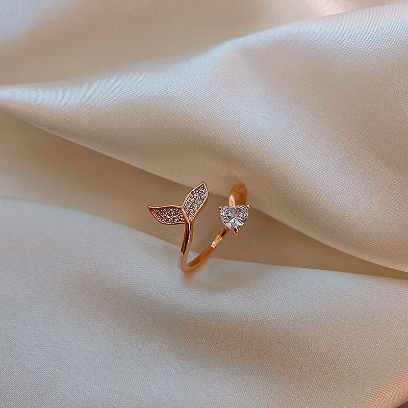 Simple Adjustable Ring Engagement Wedding Jewelry