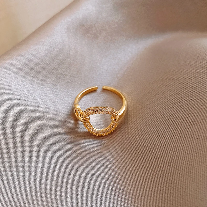 Simple Adjustable Ring Engagement Wedding Jewelry