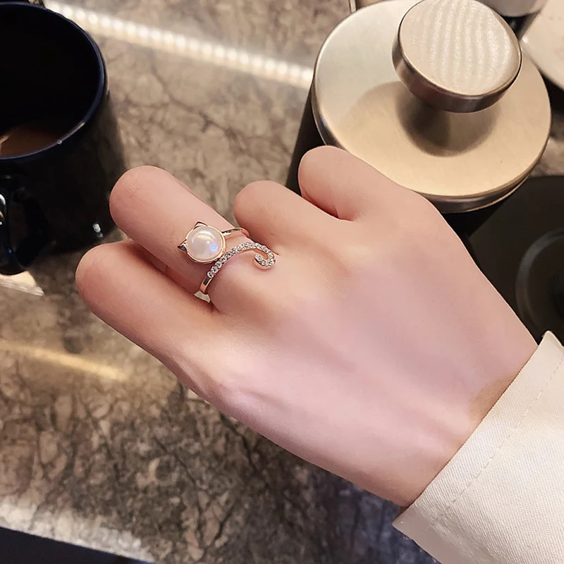 Simple Adjustable Ring Engagement Wedding Jewelry