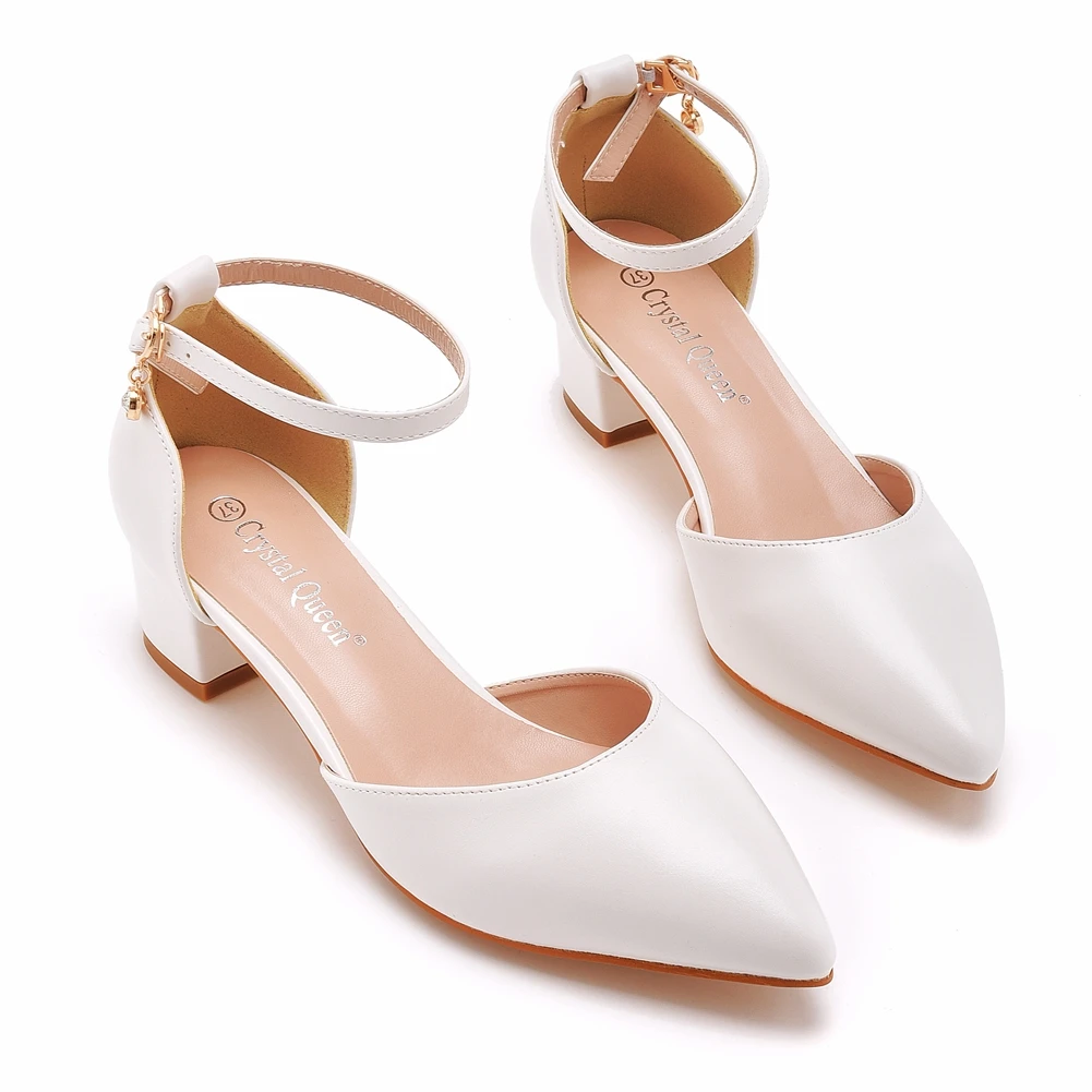 Elegant Retro Pointed Toe High Heels Sandals Wedding Shoes