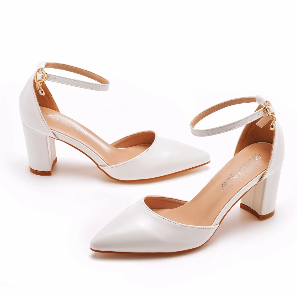 Elegant Retro Pointed Toe High Heels Sandals Wedding Shoes